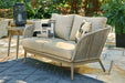 Swiss Valley Outdoor Loveseat with Cushion - World Furniture Gallery (Newark, CA)