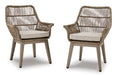 Beach Front Arm Chair with Cushion (Set of 2) - World Furniture Gallery (Newark, CA)