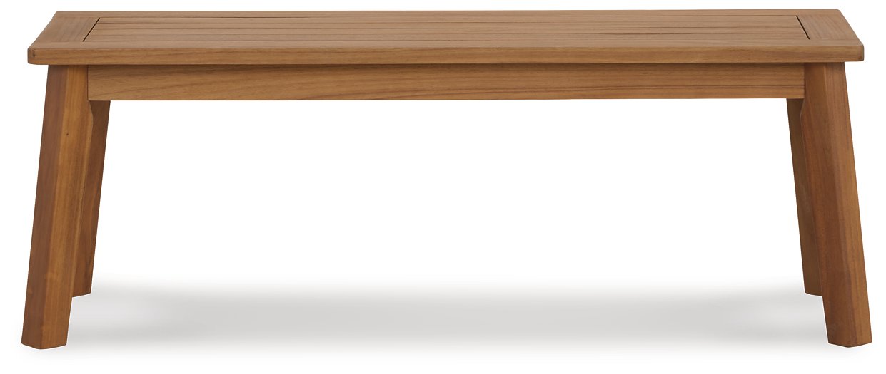 Janiyah Outdoor Dining Bench - World Furniture Gallery (Newark, CA)