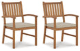 Janiyah Outdoor Dining Arm Chair (Set of 2) - World Furniture Gallery (Newark, CA)