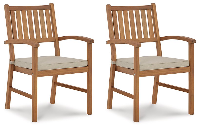 Janiyah Outdoor Dining Arm Chair (Set of 2) - World Furniture Gallery (Newark, CA)