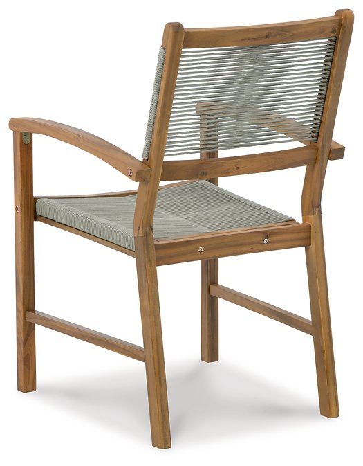 Janiyah Outdoor Dining Arm Chair (Set of 2) - World Furniture Gallery (Newark, CA)