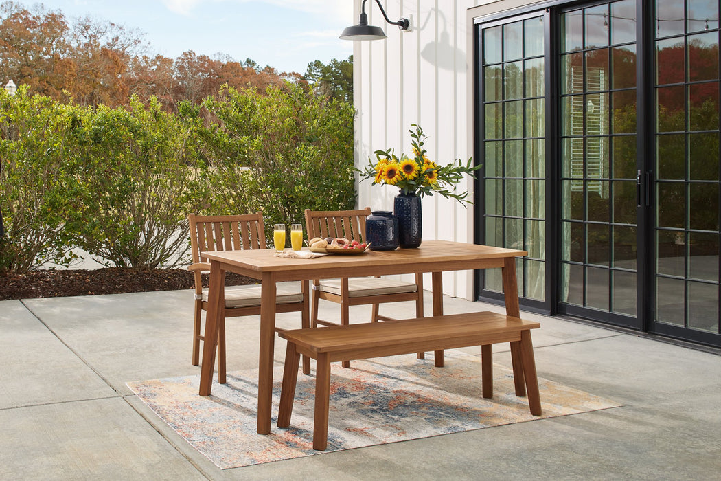 Janiyah Outdoor Dining Set - World Furniture Gallery (Newark, CA)