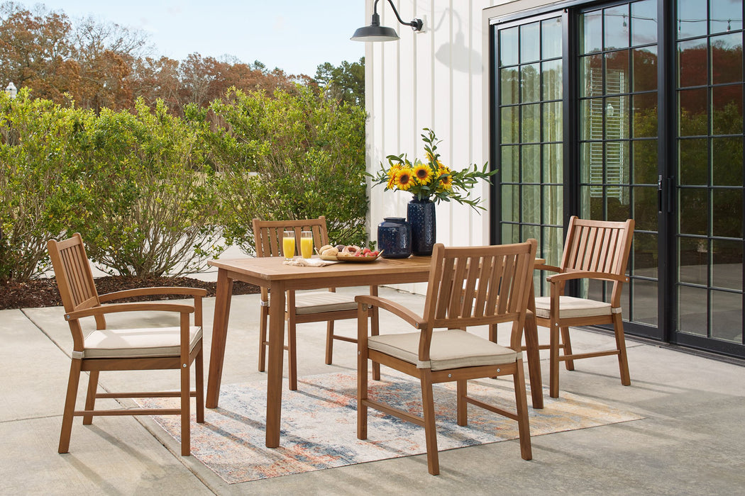 Janiyah Outdoor Dining Set - World Furniture Gallery (Newark, CA)