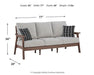 Emmeline Outdoor Sofa with Cushion - World Furniture Gallery (Newark, CA)