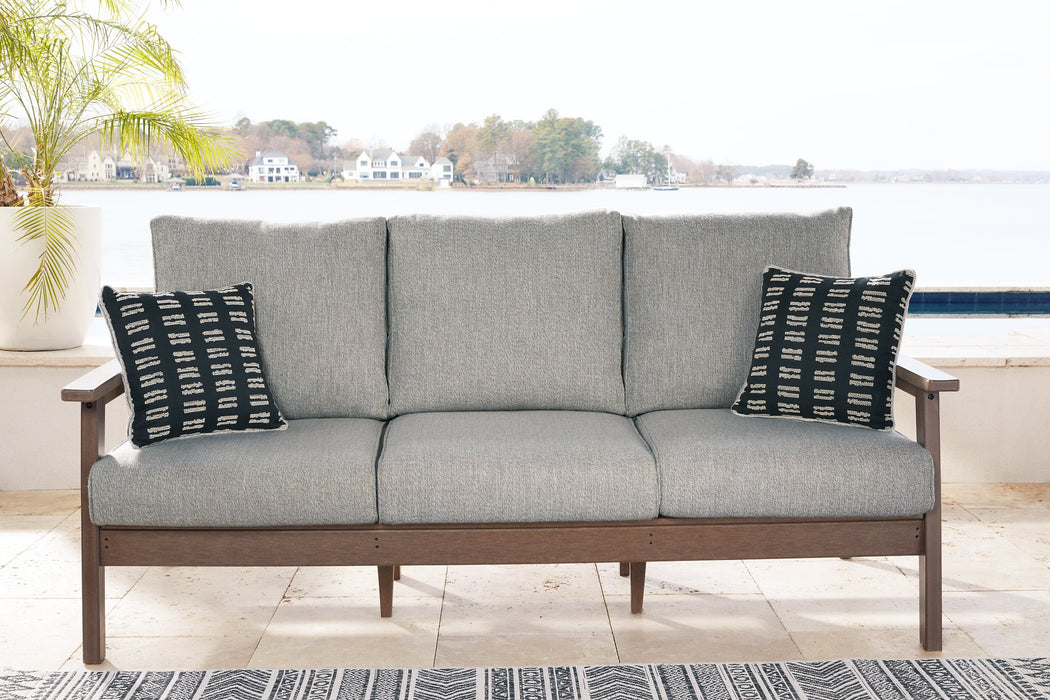 Emmeline Outdoor Sofa with Cushion - World Furniture Gallery (Newark, CA)