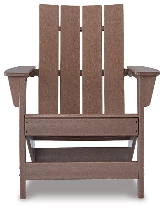 Emmeline 2 Adirondack Chairs with Tete-A-Tete Table Connector - World Furniture Gallery (Newark, CA)