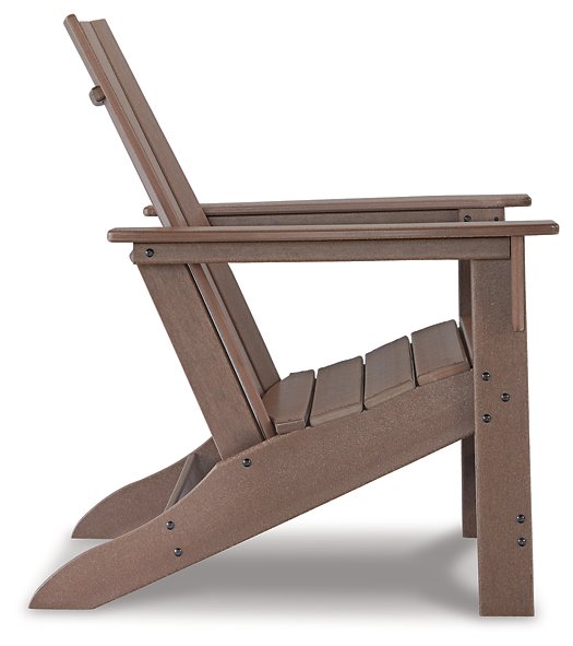 Emmeline 2 Adirondack Chairs with Tete-A-Tete Table Connector - World Furniture Gallery (Newark, CA)