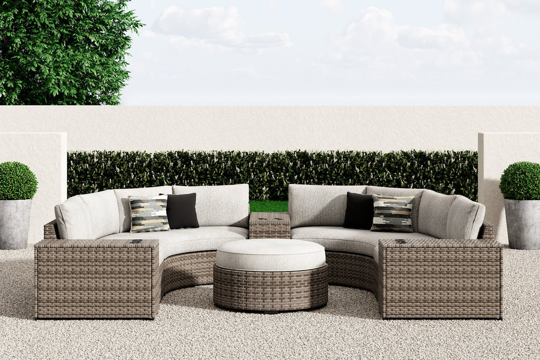 Calworth Outdoor Sectional with Ottoman - World Furniture Gallery (Newark, CA)