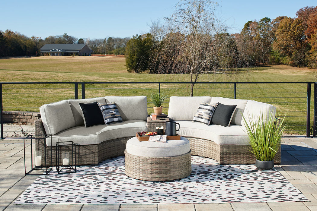 Calworth Outdoor Sectional with Ottoman - World Furniture Gallery (Newark, CA)