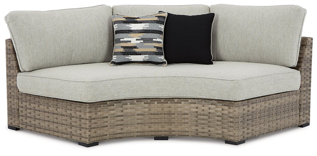 Calworth Outdoor Sectional with Ottoman - World Furniture Gallery (Newark, CA)