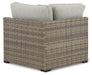 Calworth Outdoor Corner with Cushion (Set of 2) - World Furniture Gallery (Newark, CA)