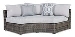 Harbor Court Curved Loveseat with Cushion - World Furniture Gallery (Newark, CA)