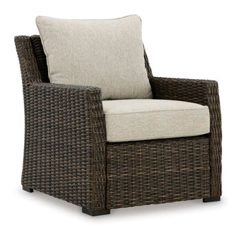 Brook Ranch Outdoor Lounge Chair with Cushion - World Furniture Gallery (Newark, CA)