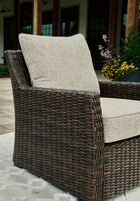 Brook Ranch Outdoor Lounge Chair with Cushion - World Furniture Gallery (Newark, CA)