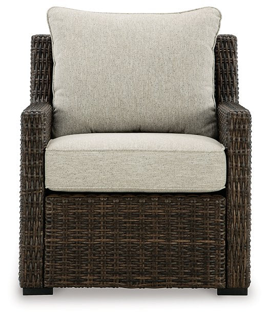 Brook Ranch Outdoor Lounge Chair with Cushion - World Furniture Gallery (Newark, CA)