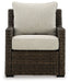 Brook Ranch Outdoor Lounge Chair with Cushion - World Furniture Gallery (Newark, CA)