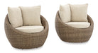 Danson Swivel Lounge with Cushion (Set of 2) - World Furniture Gallery (Newark, CA)