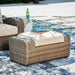 Sandy Bloom Outdoor Ottoman with Cushion - World Furniture Gallery (Newark, CA)