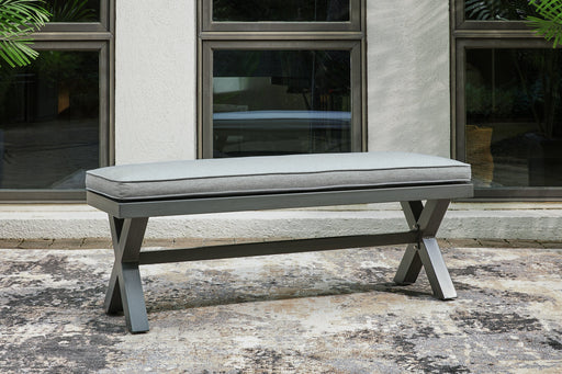 Elite Park Outdoor Bench with Cushion - World Furniture Gallery (Newark, CA)