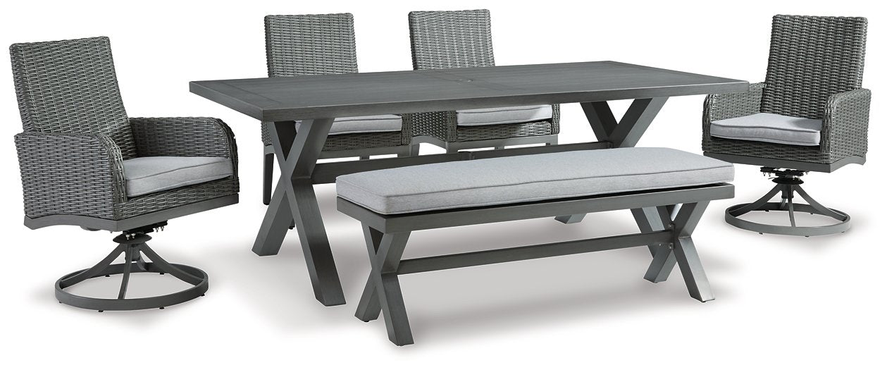 Elite Park Outdoor Dining Set - World Furniture Gallery (Newark, CA)