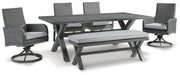 Elite Park Outdoor Dining Set - World Furniture Gallery (Newark, CA)