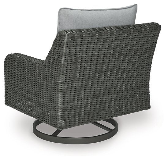 Elite Park Outdoor Swivel Lounge with Cushion - World Furniture Gallery (Newark, CA)