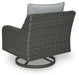 Elite Park Outdoor Swivel Lounge with Cushion - World Furniture Gallery (Newark, CA)