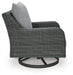 Elite Park Outdoor Swivel Lounge with Cushion - World Furniture Gallery (Newark, CA)