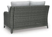 Elite Park Outdoor Loveseat with Cushion - World Furniture Gallery (Newark, CA)