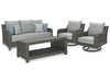 Elite Park Outdoor Sofa, Lounge Chairs and Cocktail Table - World Furniture Gallery (Newark, CA)