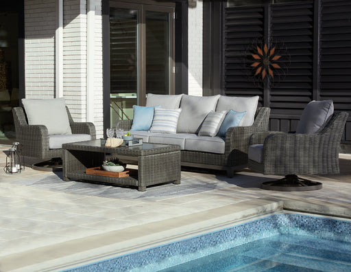 Elite Park Outdoor Sofa, Lounge Chairs and Cocktail Table - World Furniture Gallery (Newark, CA)