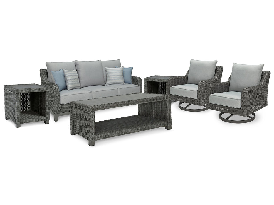 Elite Park Outdoor Seating Set - World Furniture Gallery (Newark, CA)