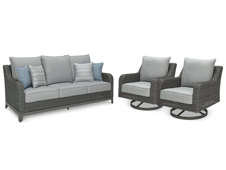 Elite Park Outdoor Seating Set - World Furniture Gallery (Newark, CA)