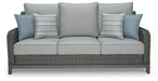 Elite Park Outdoor Sofa with Cushion - World Furniture Gallery (Newark, CA)