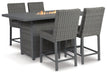 Palazzo Outdoor Counter Height Dining Table with 4 Barstools - World Furniture Gallery (Newark, CA)