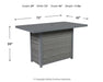 Palazzo Outdoor Bar Table with Fire Pit - World Furniture Gallery (Newark, CA)