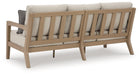 Hallow Creek Outdoor Sofa with Cushion - World Furniture Gallery (Newark, CA)