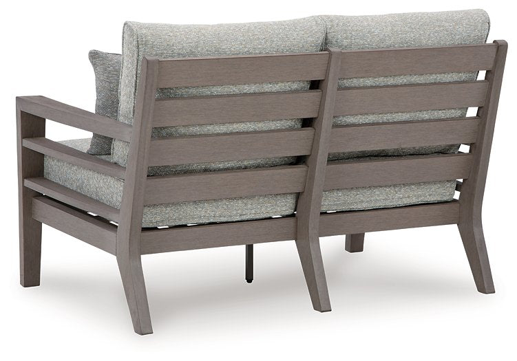 Hillside Barn Outdoor Loveseat with Cushion - World Furniture Gallery (Newark, CA)