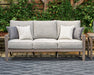 Hillside Barn Outdoor Sofa with Cushion - World Furniture Gallery (Newark, CA)