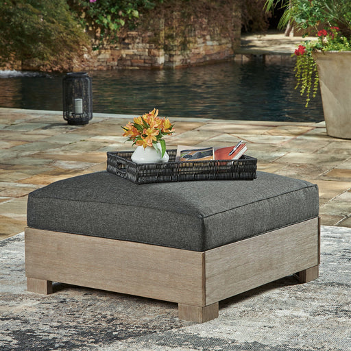 Citrine Park Outdoor Ottoman with Cushion - World Furniture Gallery (Newark, CA)