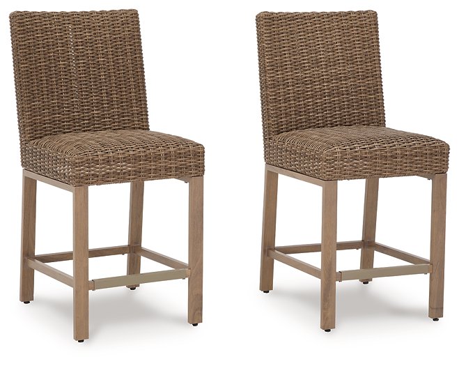 Walton Bridge Outdoor Bar Stool (Set of 2) - World Furniture Gallery (Newark, CA)