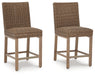 Walton Bridge Outdoor Bar Stool (Set of 2) - World Furniture Gallery (Newark, CA)