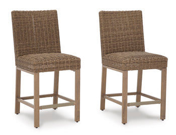 Walton Bridge Outdoor Bar Stool (Set of 2) - World Furniture Gallery (Newark, CA)