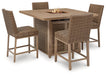 Walton Bridge Outdoor Bar Set - World Furniture Gallery (Newark, CA)