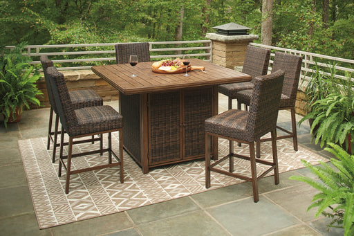 Paradise Trail Outdoor Bar Table Set - World Furniture Gallery (Newark, CA)