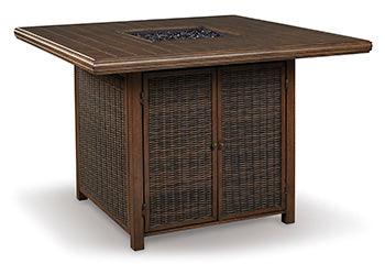 Paradise Trail Bar Table with Fire Pit - World Furniture Gallery (Newark, CA)