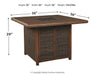 Paradise Trail Bar Table with Fire Pit - World Furniture Gallery (Newark, CA)