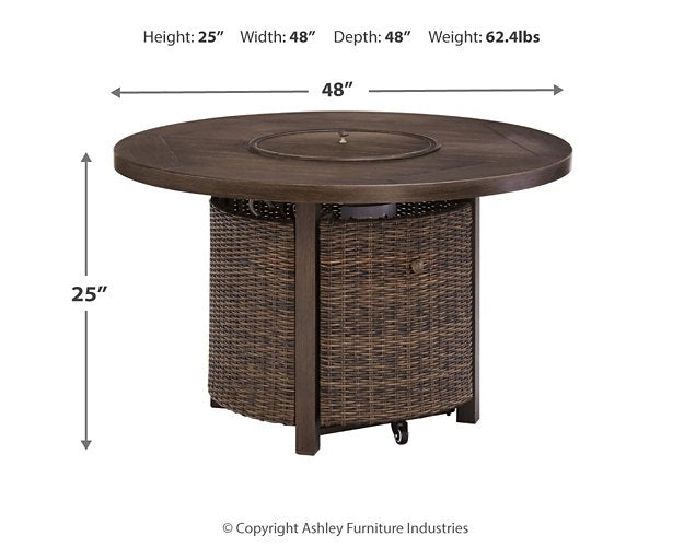 Paradise Trail Fire Pit Table - World Furniture Gallery (Newark, CA)