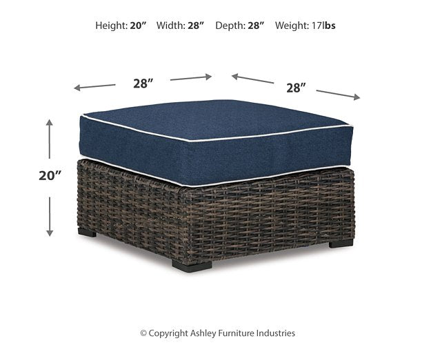 Grasson Lane Ottoman with Cushion - World Furniture Gallery (Newark, CA)